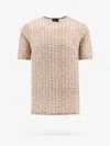 Giorgio Armani T-shirt In Beige