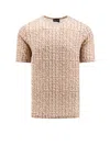 Giorgio Armani T-shirt In Beige