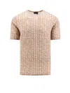 Giorgio Armani T-shirt In Beige