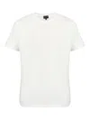 Giorgio Armani Logo Embroidered Crewneck T-shirt In White