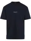 Giorgio Armani Logo Short-sleeved T-shirt In Blue