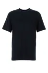 Giorgio Armani Men Stretch Viscose Jersey Crew Neck T-shirt In Blue