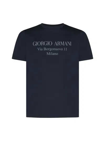 Giorgio Armani T-shirt In Blue