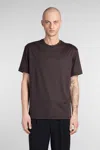 Giorgio Armani T-shirt In Brown