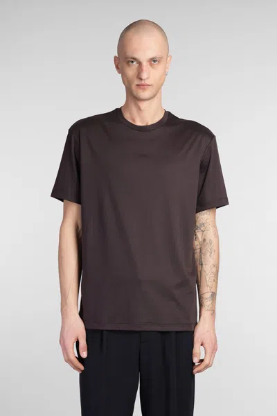 Giorgio Armani T-shirt In Brown