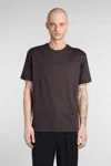 Giorgio Armani T-shirt In Brown