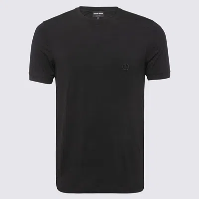 Giorgio Armani T-shirt E Polo Nero In Black