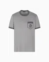 Giorgio Armani Short-sleeved T-shirt In Gray