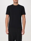 Giorgio Armani Mens Blue Navy Script Logo-embroidered Cotton-jersey T-shirt In Black