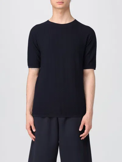 Giorgio Armani Chevron Virgin Wool, Crew-neck Jumper