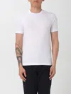 Giorgio Armani White Embroidered T-shirt In White
