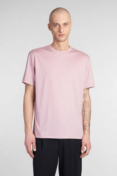 Giorgio Armani T-shirt In Rose-pink Cotton