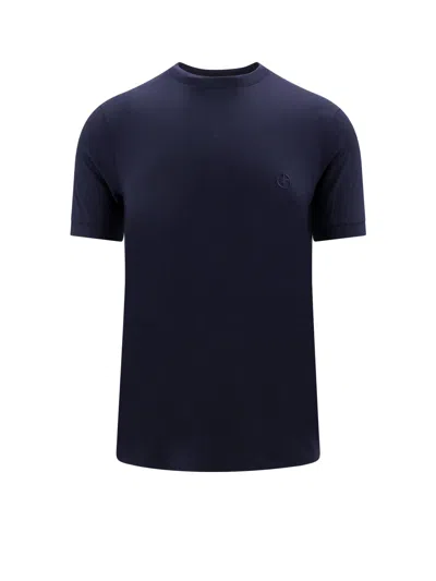 Giorgio Armani T-shirt In Navy