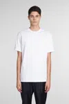 Giorgio Armani Men Stretch Viscose Jersey Crew Neck T-shirt In White