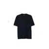 Giorgio Armani Round Neck Short Sleeve T-shirt In Black