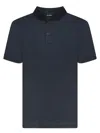 Giorgio Armani Blue Cotton Polo Shirt