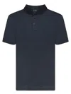 Giorgio Armani Blue Cotton Polo Shirt