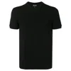 Giorgio Armani Stretch Viscose Jersey Crew Neck T-shirt Clothing In Black