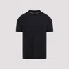 Giorgio Armani Classic Crew Neck T-shirt In Virgin Wool In Black