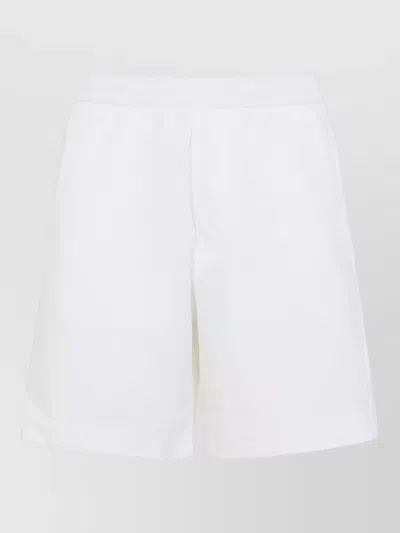 Giorgio Armani Tailored Bermuda Shorts Side Pocket Design In White