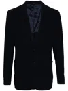 Giorgio Armani Tailored Black Blazer With Notch Lapel And Textured Fabric