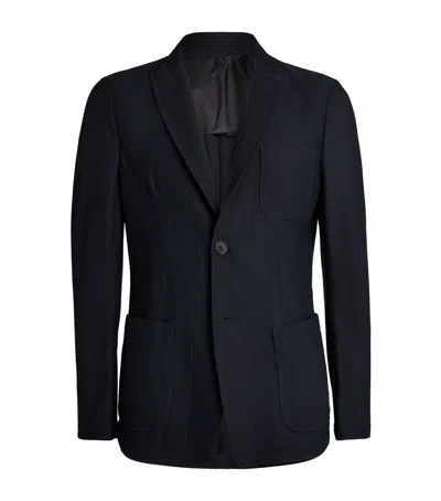 Giorgio Armani Tailored Blazer In Blue