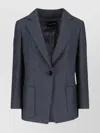 Giorgio Armani Sleek Modern Grey Jacket With Structured Silhouette In Black