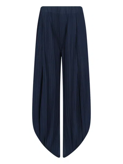 Giorgio Armani Tailored High-waist Trousers With Straight Leg Design In Blue
