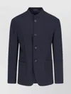 Giorgio Armani Tailored Jacket Front Pockets In Blue