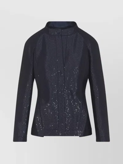 GIORGIO ARMANI TAILORED JACKET SEQUIN EMBELLISHMENTS