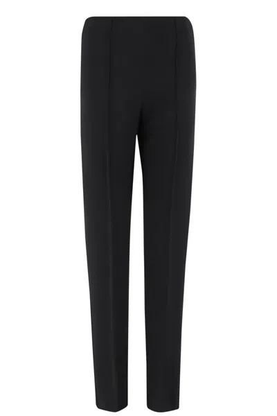 GIORGIO ARMANI TAILORED STRETCH VISCOSE PANTS WITH PLEATED DETAILING