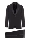 Giorgio Armani Single-breasted Wool Tuxedo Suit In Black
