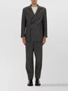 Giorgio Armani Tailored Grey Suit With Double-breasted Blazer In Gray