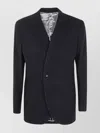 Giorgio Armani Tailored Suit Jacket With Notched Lapel And Back Vent In Black