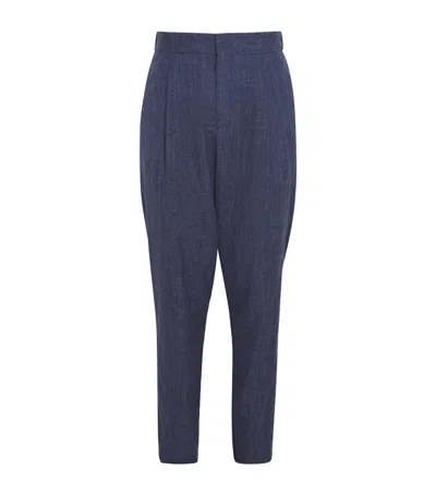 Giorgio Armani Tailored Trousers In Blue
