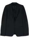 Giorgio Armani Tailored Two-button Blazer With Notch Lapel In Blue