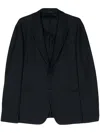 Giorgio Armani Tailored Two-button Blazer With Notch Lapel In Black