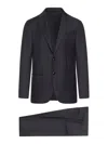 Giorgio Armani Tailored Wool And Cashmere Suit In Blue
