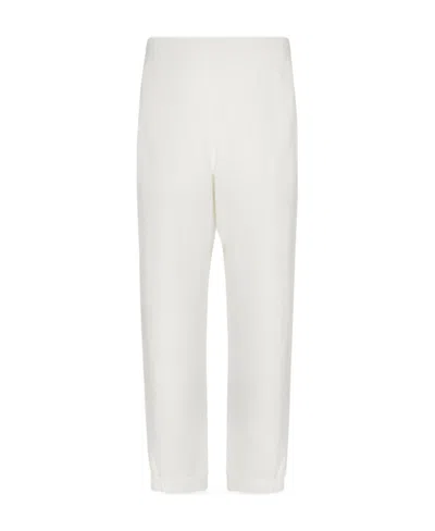 Giorgio Armani White Logo Lounge Pants In U1ax Bianco