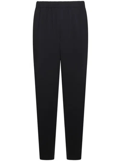 GIORGIO ARMANI TAPERED TROUSERS WITH ELASTIC WAISTBAND AND POCKETS