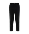 Giorgio Armani Men's Flat Front Wool Dress Pants In Black