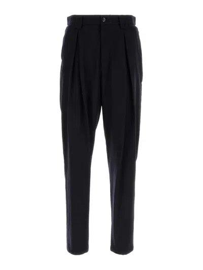 GIORGIO ARMANI TAPERED WOOL TROUSERS