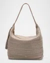 Giorgio Armani La Prima Soft Large Sautage Hobo Bag In Taupe