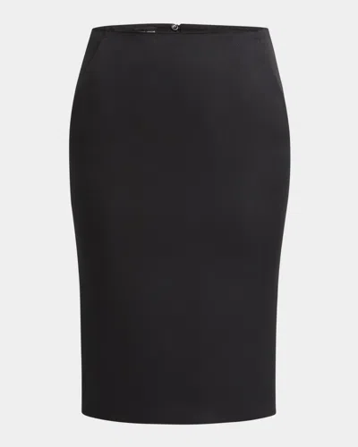 Giorgio Armani Techno Scuba Pencil Skirt