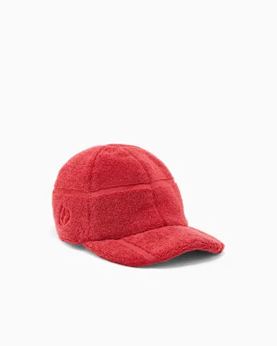 Giorgio Armani Terry Baseball Cap In Red