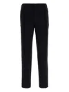 Giorgio Armani Pantalone In Lana Stretch Blu Notte  Uomo In Black