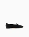 Giorgio Armani Textured Patent-leather Loafers In Black