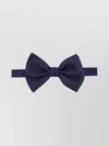 Giorgio Armani Textured Silk Bow Tie With Adjustable Strap In Blue
