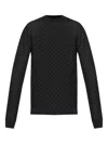 Giorgio Armani Textured Sweater In Black