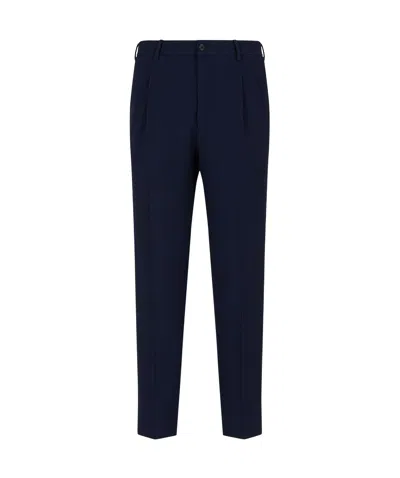 GIORGIO ARMANI TEXTURED TAPERED TROUSERS